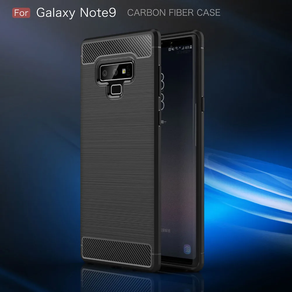 Защитный чехол из углеродного волокна для Samsung Galaxy Note9 Задний защитный | Мобильные