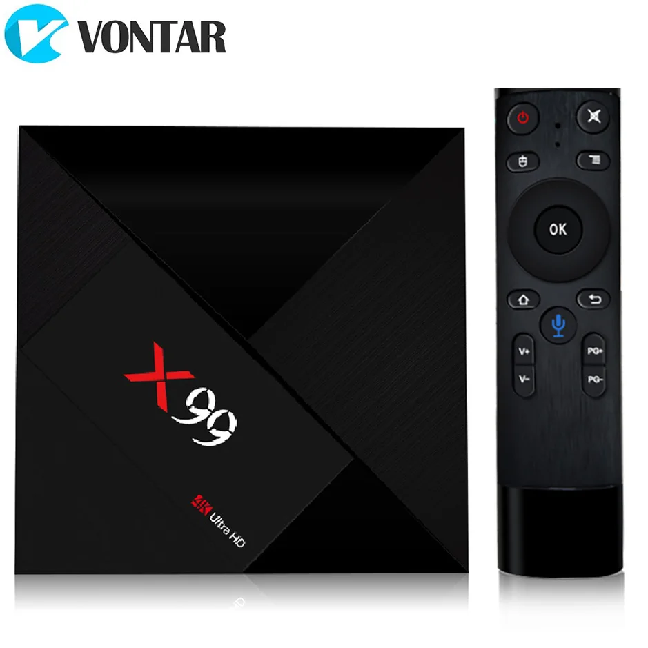 VONTAR X99 Android ТВ Box Rockchip RK3399 ОС 7 1 4 ГБ 32 Тип C USB3.0 1080 P К потокового поле с приложением