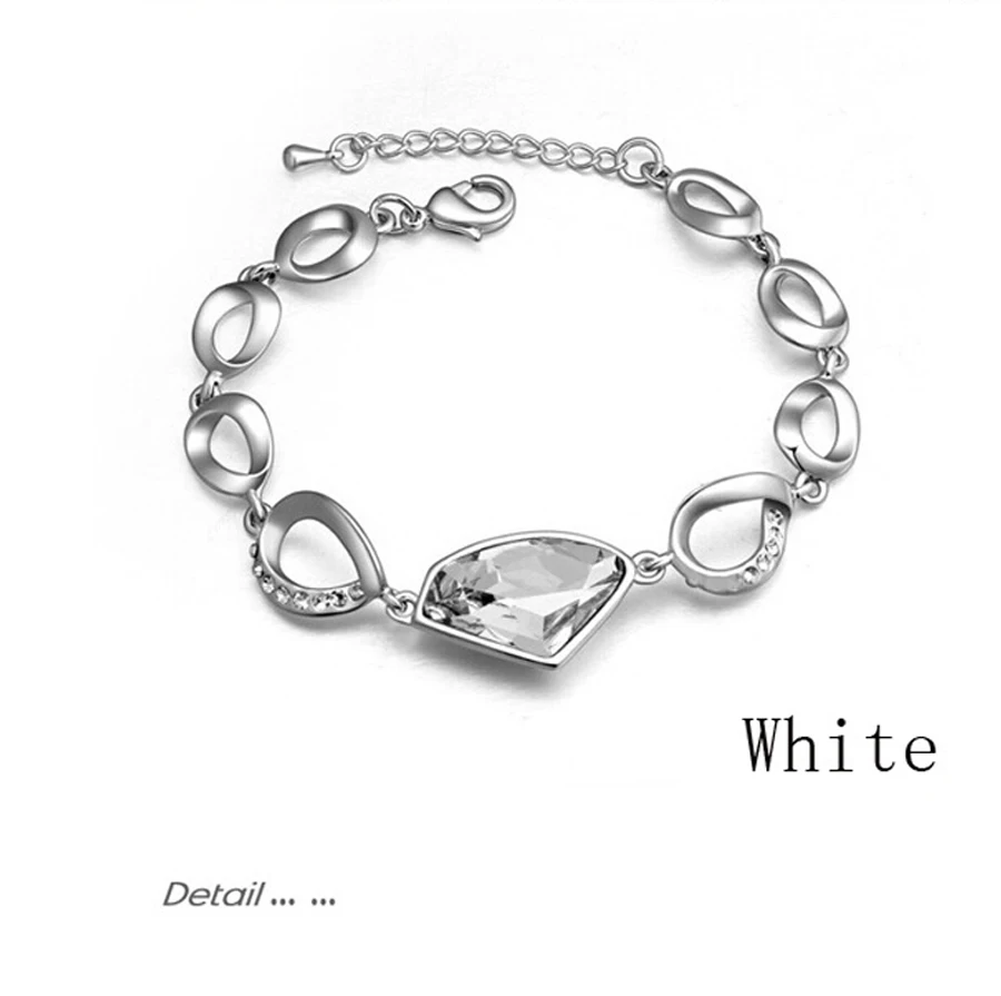 bracelet Австрийские кристаллы мечта танцоров Ангел балетная девушка кулон посеребренный комплект ювелирных изделий для подружки невесты - Окраска металла: bracelet