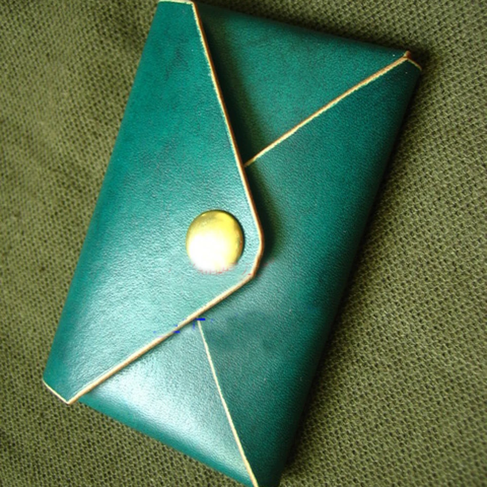 Дизайнерский кожаный ремесленный Шаблон Держатель конверта карты бумажник