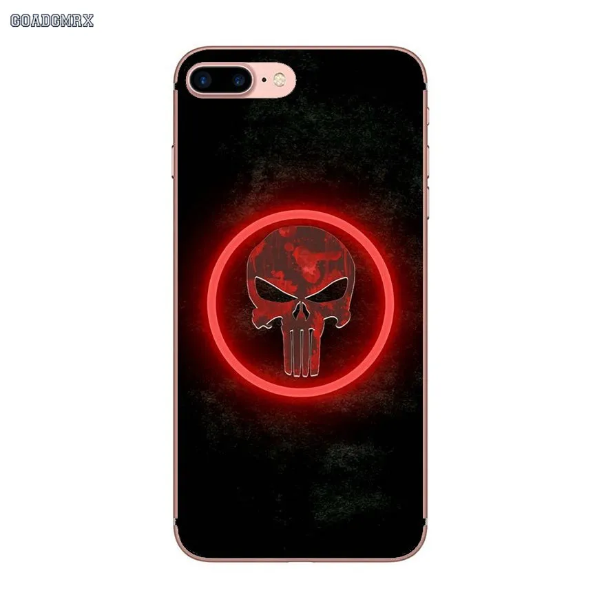 Прозрачные мягкие чехлы для Huawei P Smart P8 P9 P10 Lite Y6 Y7 Y9 Prime Pro 2017 2018 2019 Movie The Punisher Logo |