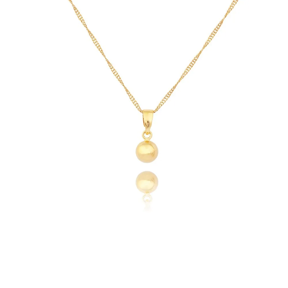 Новый дизайн гладкие корейские Подвески золотого цвета для женщин бесплатная