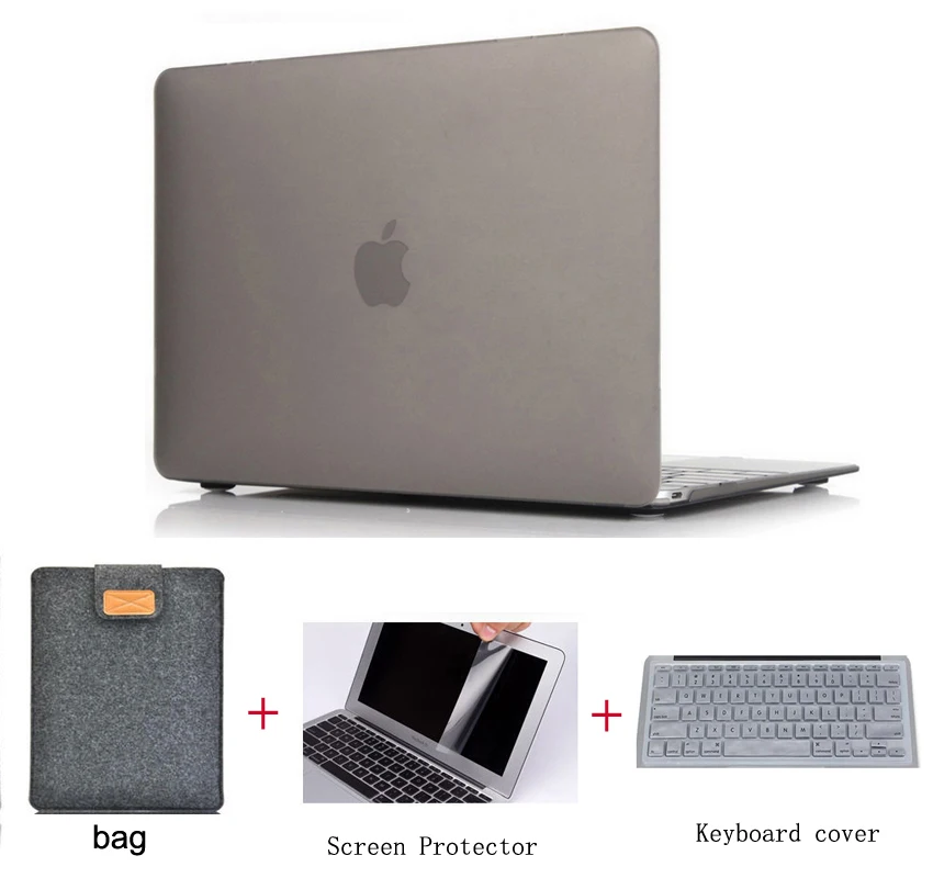 Жесткий чехол для Macbook Air 11 Pro Touch bar 13 15 Retina 12 ноутбука с масляной печатью матовый