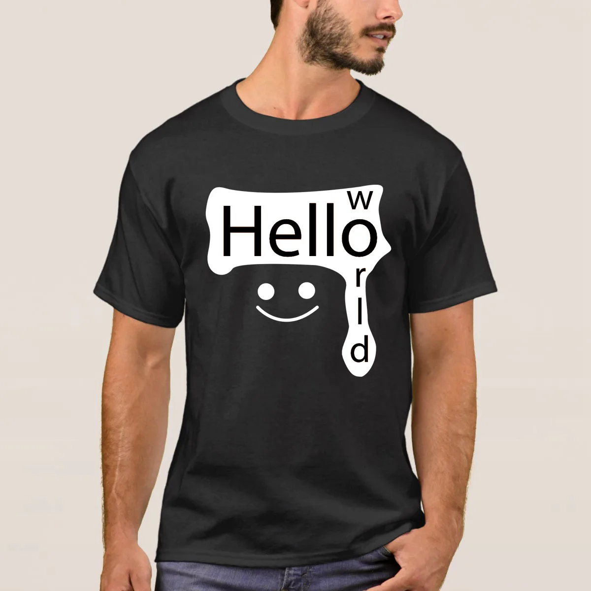 Короткие печати о Средства ухода за кожей Шеи модная Дизайн Hello World любовь Улыбка