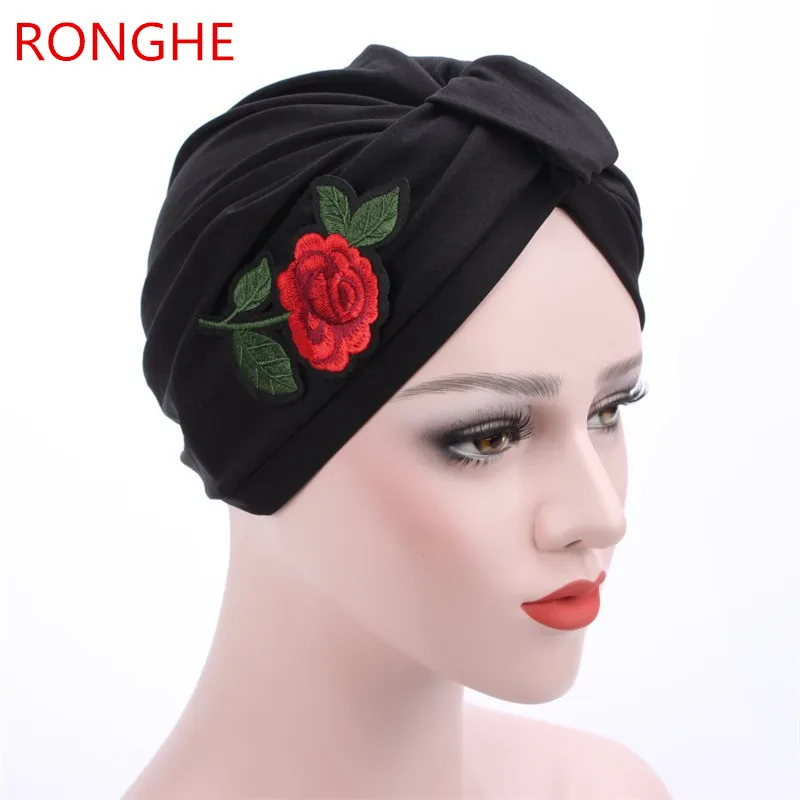 Ronghe хлопок Новые Модные женские винтажные тюрбан обернуть голову крышка
