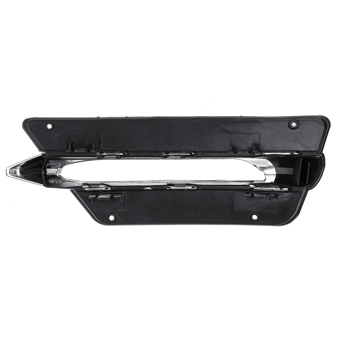 Right APair/L/R для Mercedes-Benz C-Class W204 2012 2013 передний бампер DRL решетка крышки серебрение каркасы фонарей Декор - Цвет: Right
