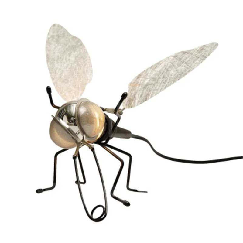 Nordic Style Art Flies Design Wall Lights Creative Bedside Room Bar Loft Retro Light Study Bedroom Decorative Lamp | Лампы и освещение