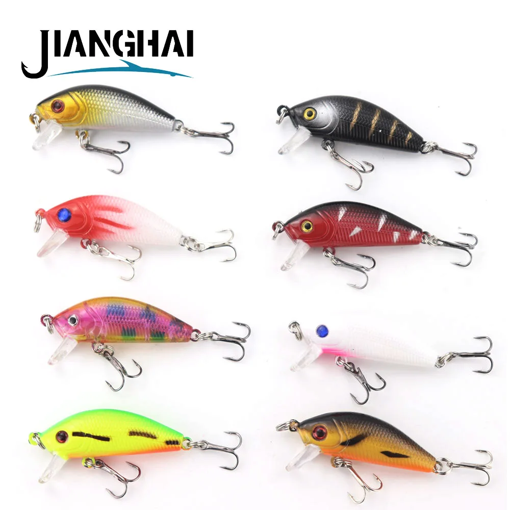 JangHai Minnow рыболовные приманки 50 мм 4 г плавающая Isca искусственная японская твердая