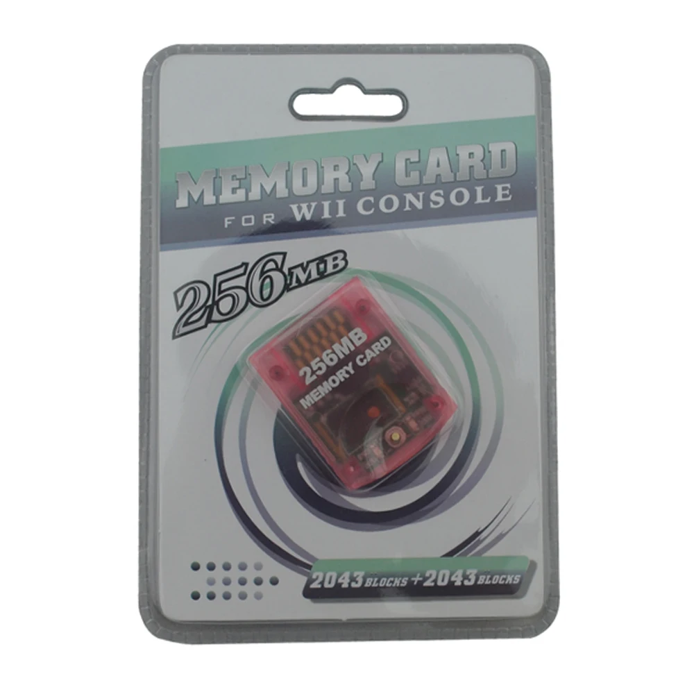 

100pcs a lot wholesale High Quality for Wii 256MB Memory Storage Card Saver For Wii For GameCube For NGC
