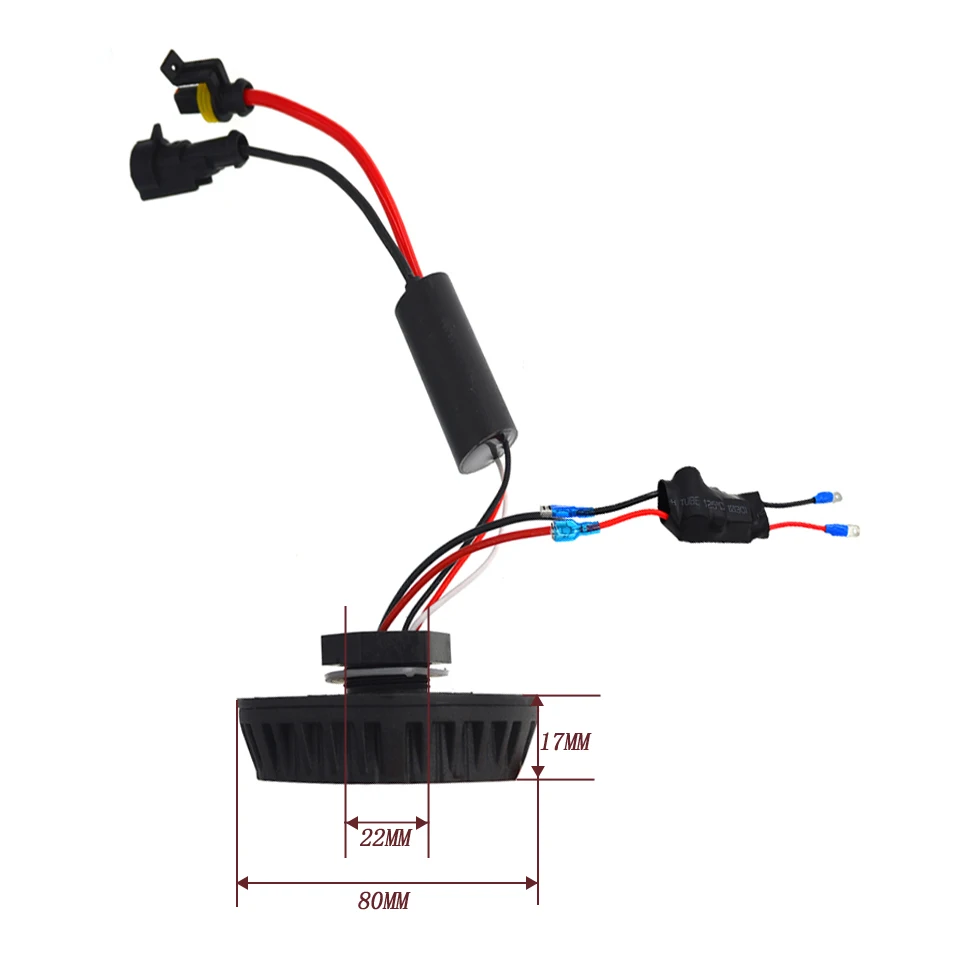 SKYJOYCE 12 В 55 Вт ксенон H7R HID комплект AC Тонкий Canbus круглый HID балласт металлическая основа H7R hid автомобильный комплект фар 4300k 5000k 6000k
