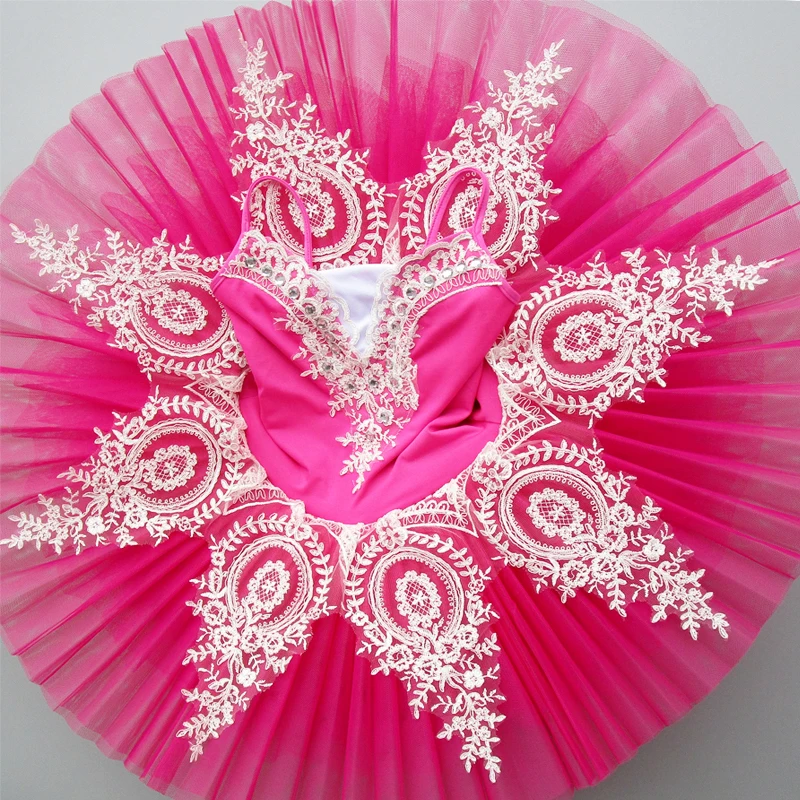 Beautiful Pink Classical Ballet Dance Tutu Adut Stiff Tulle Dress Child Dancing Children's Day Costumes B-6476 | Тематическая