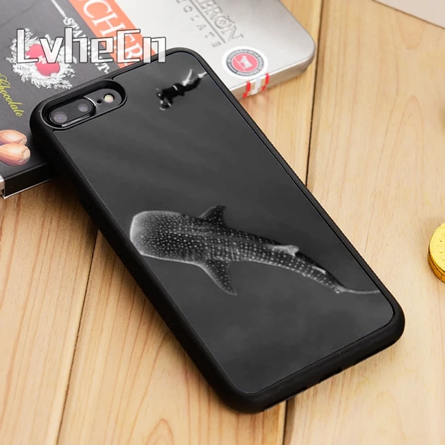 LvheCn чехол для телефона с огромным КИТ Акула дайвер iPhone 5 6 s 7 8 plus 11 12 Pro X XR XS Max Samsung