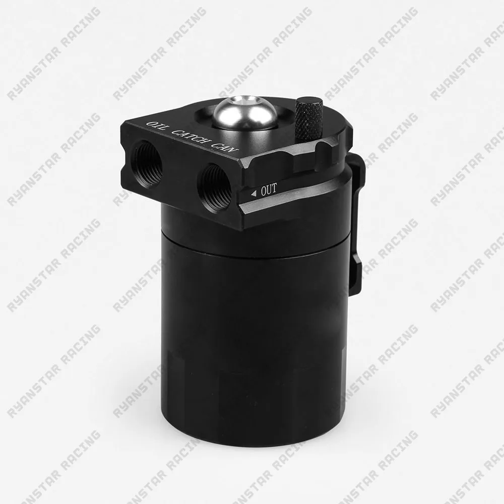 Универсальный толку Алюминий маслоуловитель резервуар/масляный бак с фильтром 2