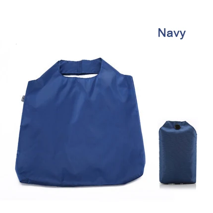 Navy Дорожная сумка-Органайзер для хранения, большая емкость, водонепроницаемые сумки, толстая Сумочка Ripstop, портативная складная нейлоновая сумка для покупок - Цвет: Navy