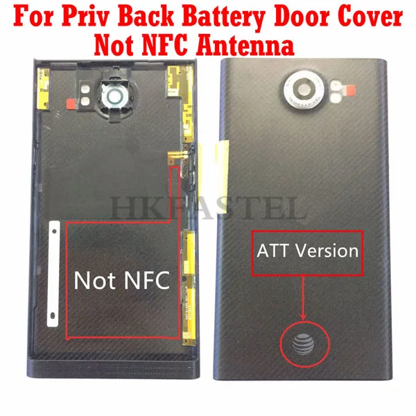 Back battery cover HKFASTEL передняя крышка батареи для Blackberry Priv передняя рамка Корпус с клавиатурой задняя крышка батарейного отсека - Цвет: Back battery cover