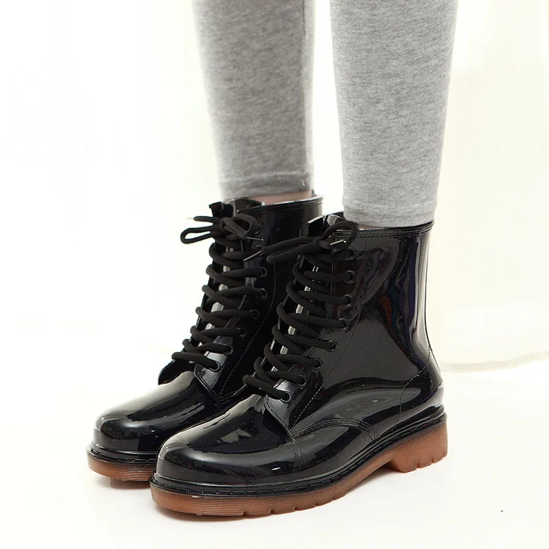 Женские непромокаемые сапоги Martin Нескользящие прозрачные водонепроницаемая