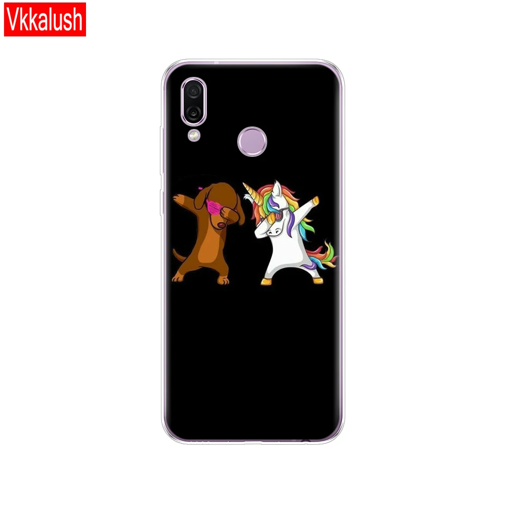 80092 Чехол для Honor Play, чехол 6,3 '', Мягкая силиконовая задняя накладка чехла из ТПУ для huawei Honor Play, чехол, чехлы, бампер - Цвет: 80092