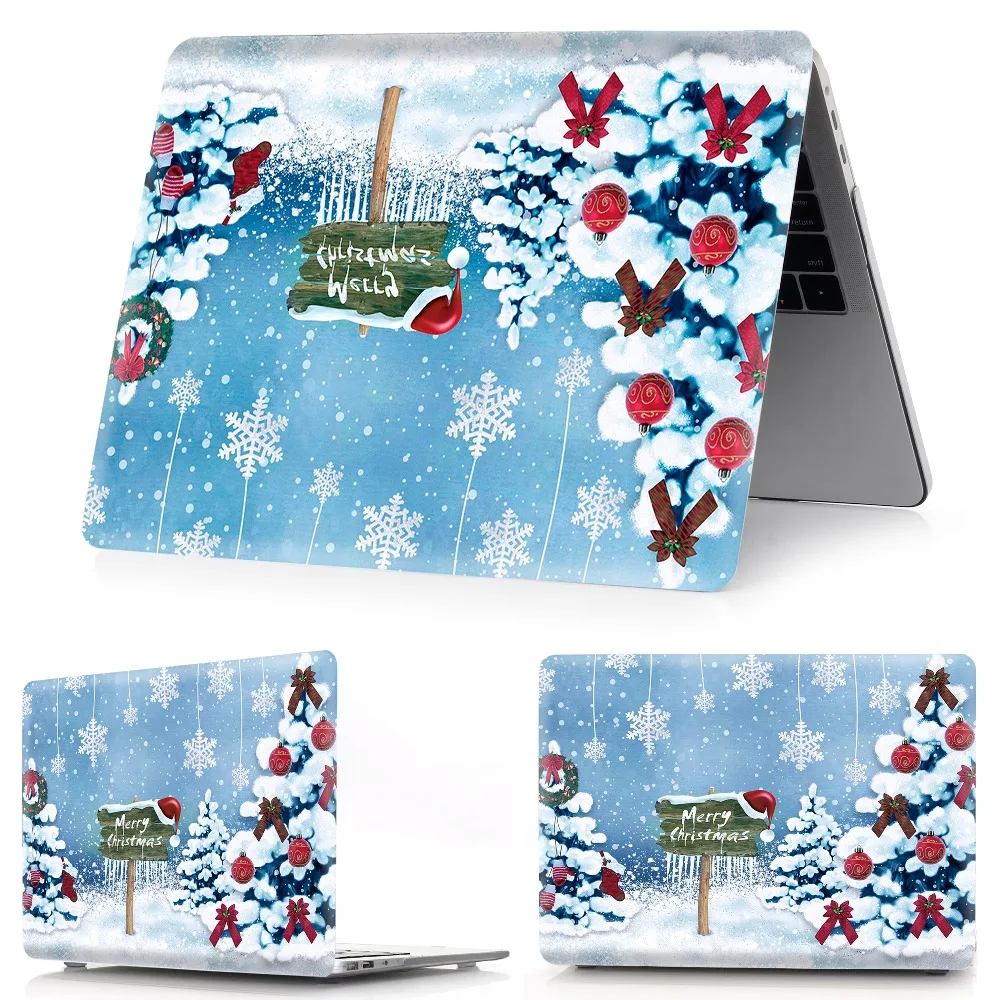 Новый рождественский чехол для ноутбука с принтом MacBook Air Retina Pro 11 12 13 15 сенсорной