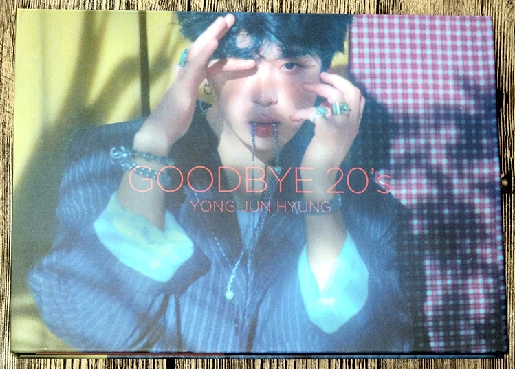 Расписанный вручную Yong Jun Hyung autographed 1st album GOODBYE 20's CD + photobook kpop k pop 062018|Открытки и