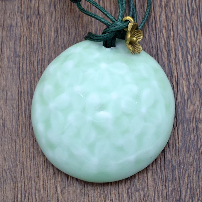 Модные ювелирные изделия винтажный керамический камень кулон ожерелье ручной