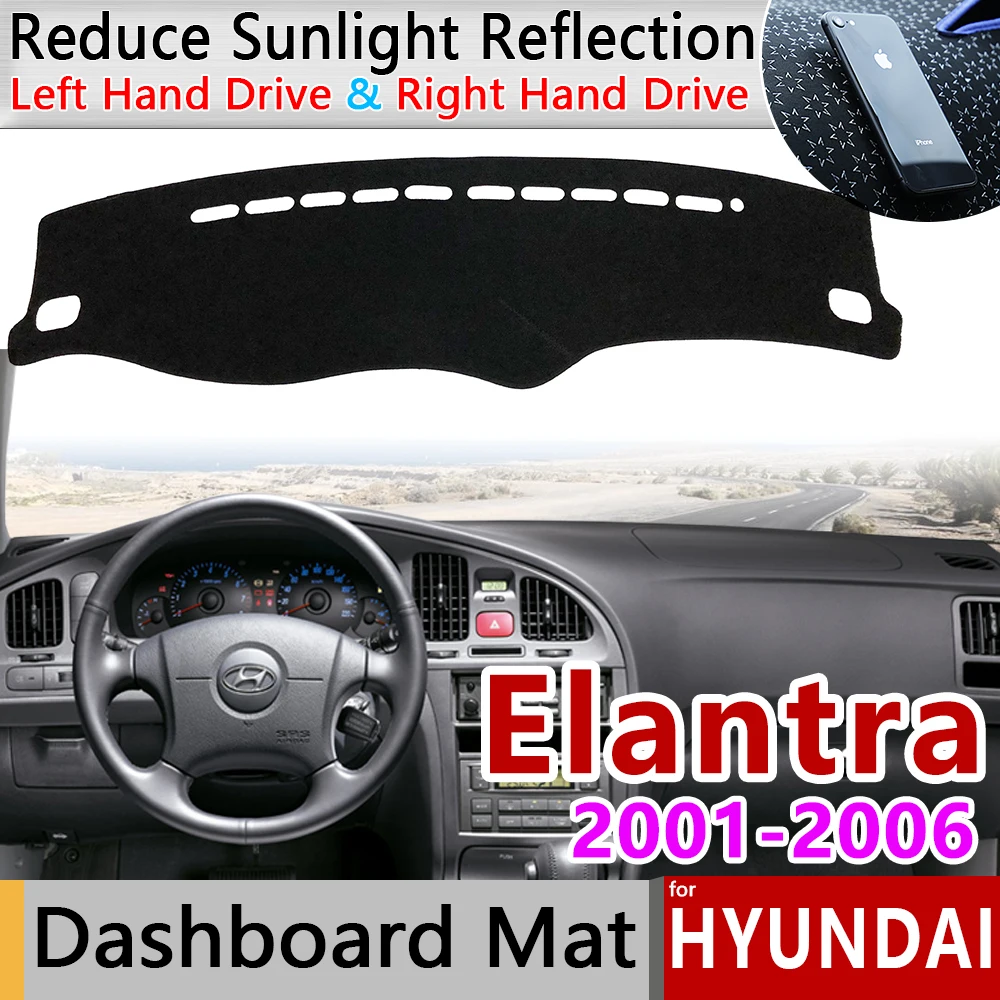 for Hyundai Elantra 2001 2002 2003 2004 2005 2006 XD I30 Anti-Slip Mat Dashboard Cover Pad Sunshade Dashmat Protect Accessories