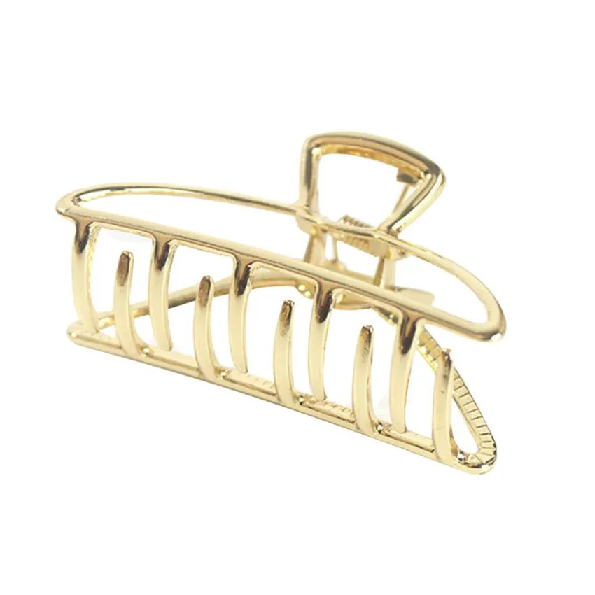 

2020 Women Metal simple hair clips for Women Geometric Claw Clamps Butterfly Hair Crab Accessories Clip Hairpins Ornament