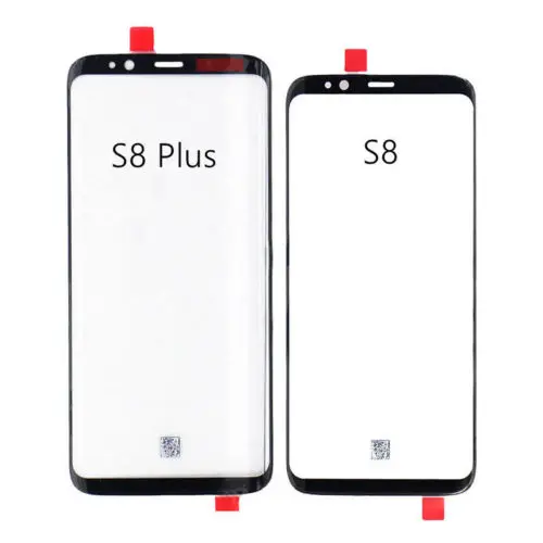 Замена для Samsung Galaxy S8 g950 G950F/S8 + плюс G955 Черная передняя внешний Стекло объектив с