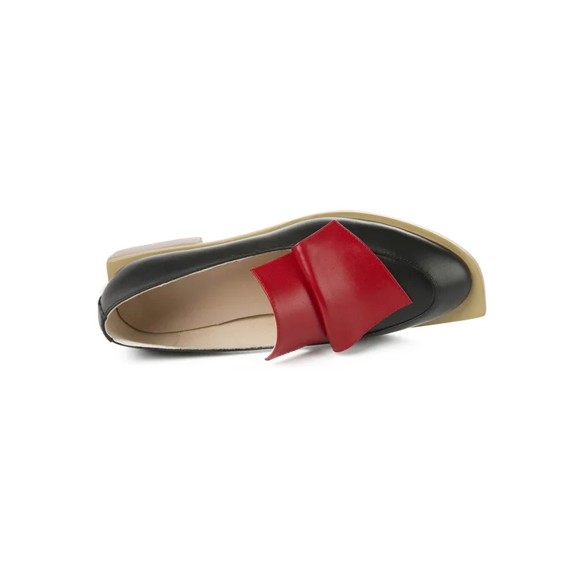 

ZVQ Woman Shoes 2019 Spring New Fashion Mixed Colors Round Toe Genuine Leather Woman Flats Outside Comfortable Shoes Size 33-41