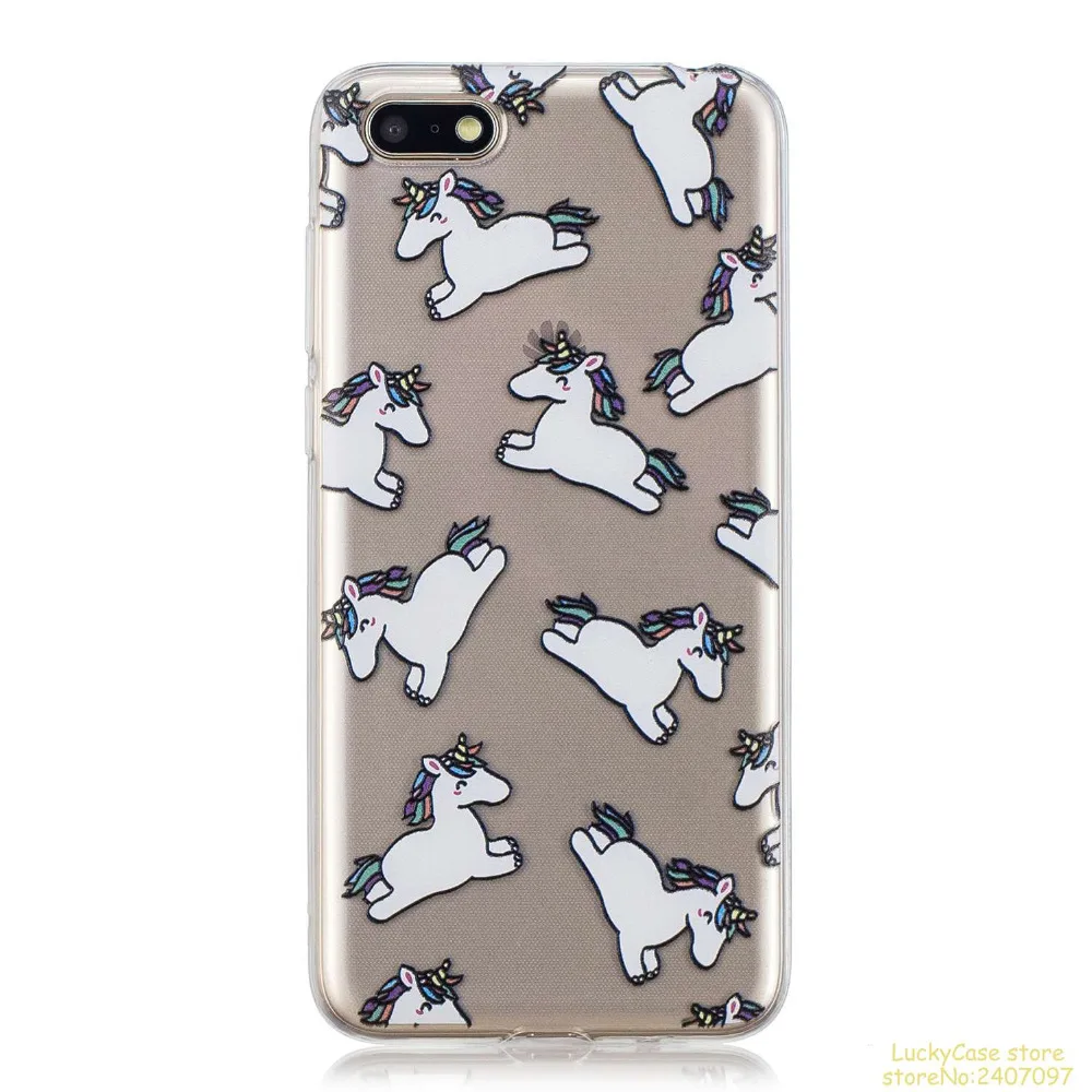 For Huawei Y5 2018 phone case conque etui caso capa Lovely Stylish Printing Soft Silicone TPU cover fundas | Мобильные телефоны и