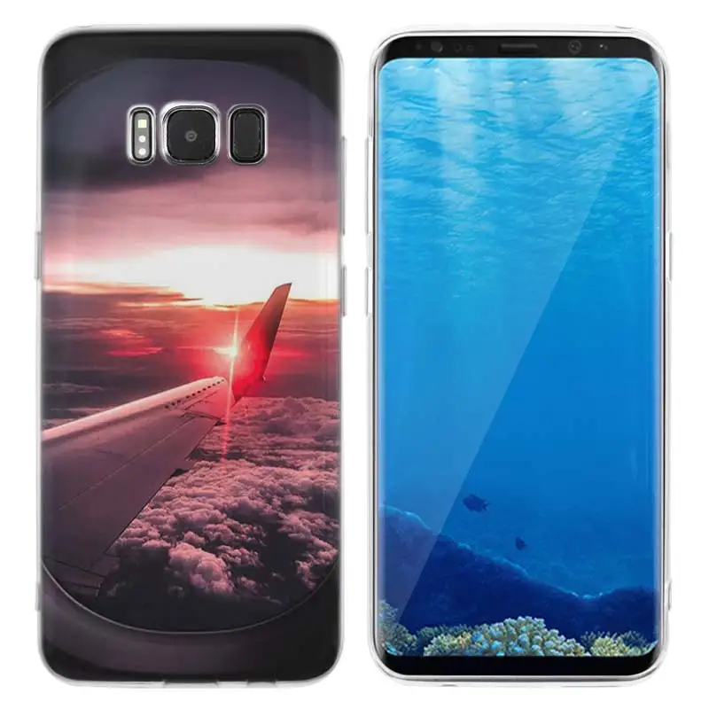 KMUYSL самолет аэроплан из ТПУ, прозрачный, мягкий чехол оболочка для samsung Galaxy S9 S8 Plus S7 S6 Edge