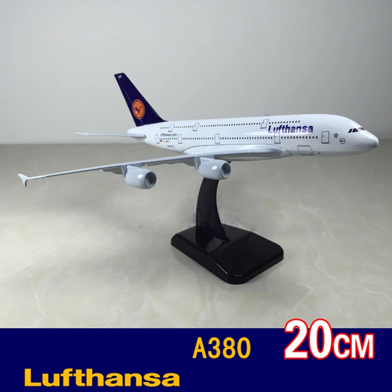20 см Пособия по немецкому языку Lufthansa A380 с трёхмерными чертёжами сплав модель