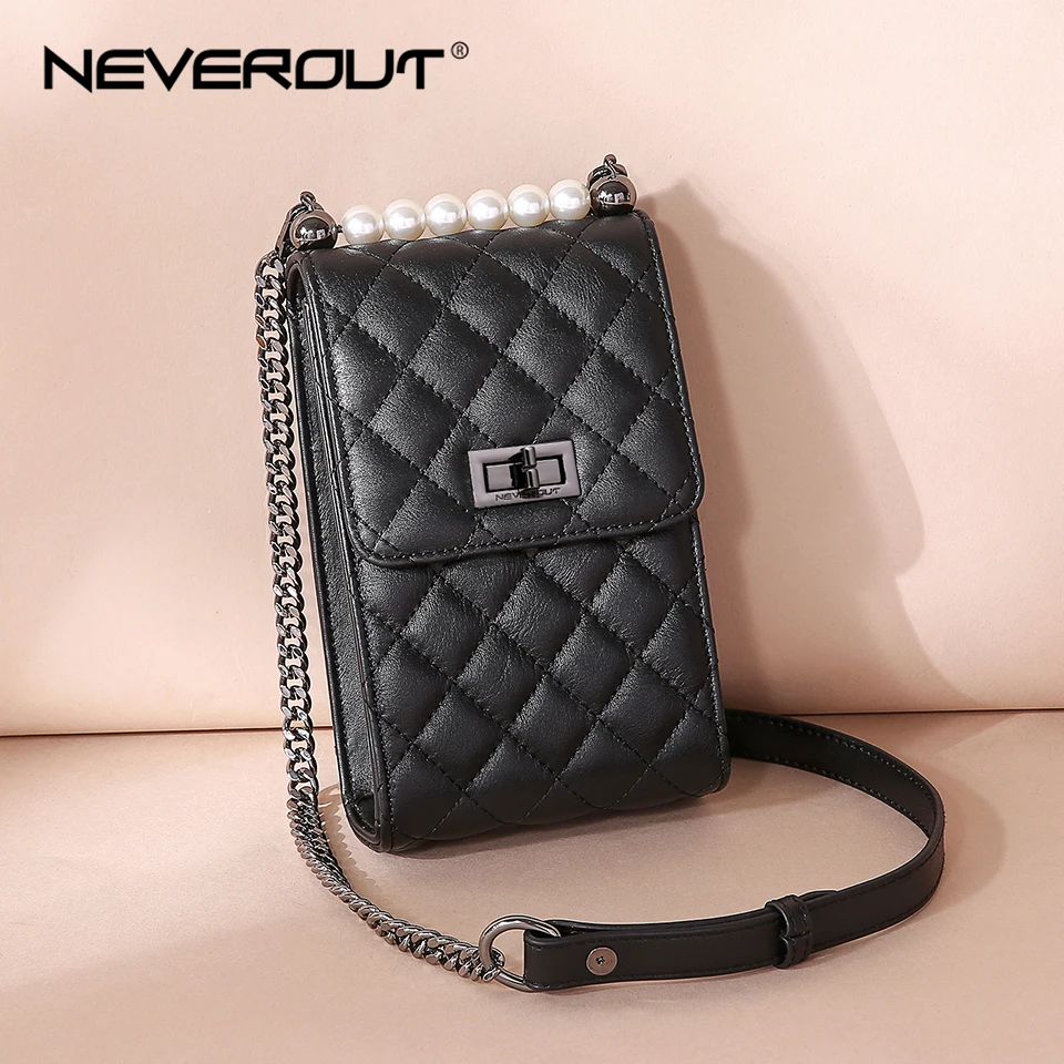 Сумка мессенджер NEVEROUT из натуральной кожи Женская мини сумка через плечо