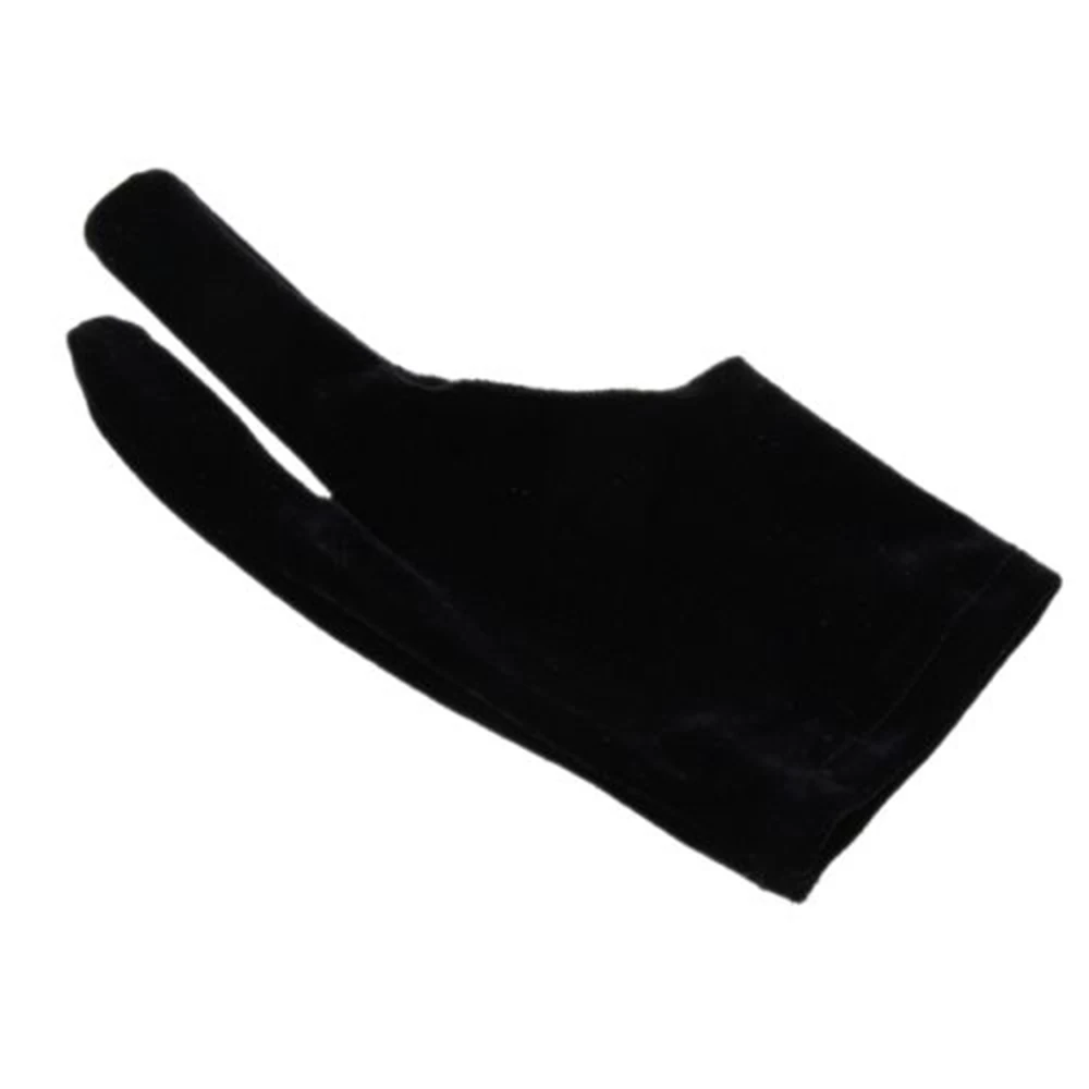 Хорошие унисекс Мужские и женские черные бархатные перчатки с двумя пальцами