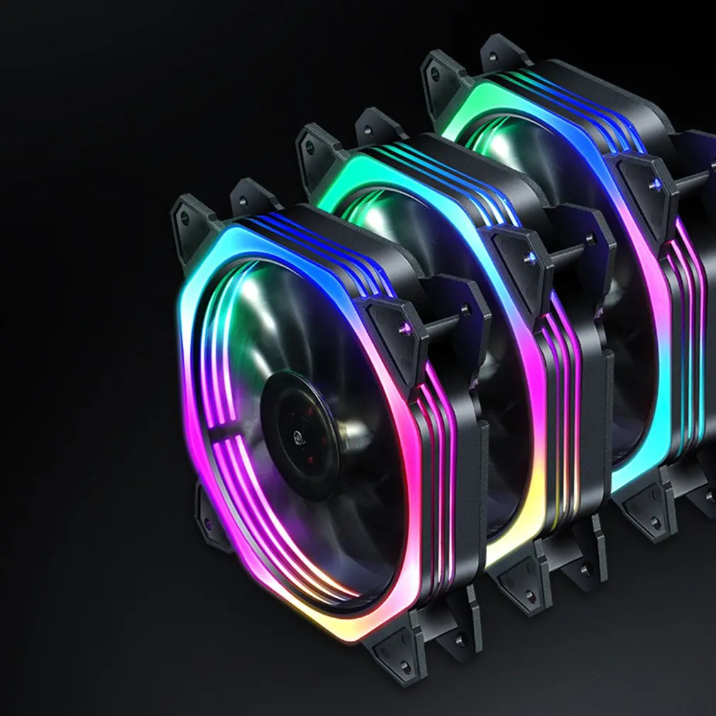 RGB свет cpu кулер охлаждающий вентилятор Ультра тихий Прочный Алюминиевый ПК бесшумный охлаждающий вентилятор cpu кулер теплоотвод для компьютера