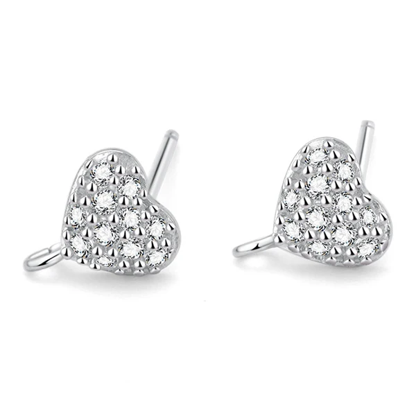 Серьги из стерлингового серебра 925 пробы, аксессуары, золото, серебро, женская мода, инкрустированный драгоценный камень, ушной крючок, висящий DIY для изготовления украшений вручную - Цвет: Style 12 Platinum