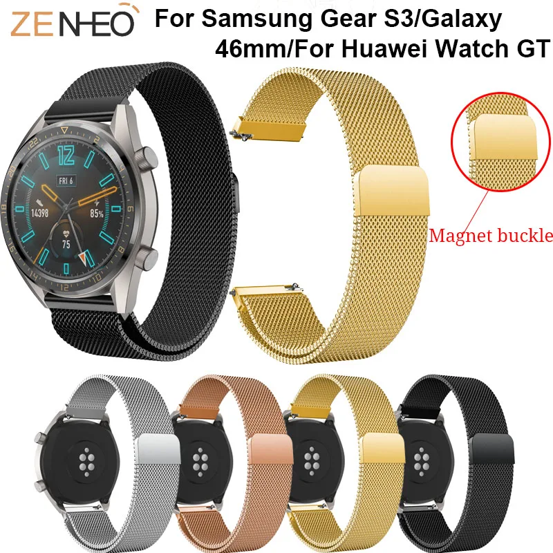Ремешок для часов классический 22 мм Huawei Watch GT Samsung Gear S3 Frontier|Ремешки часов| |