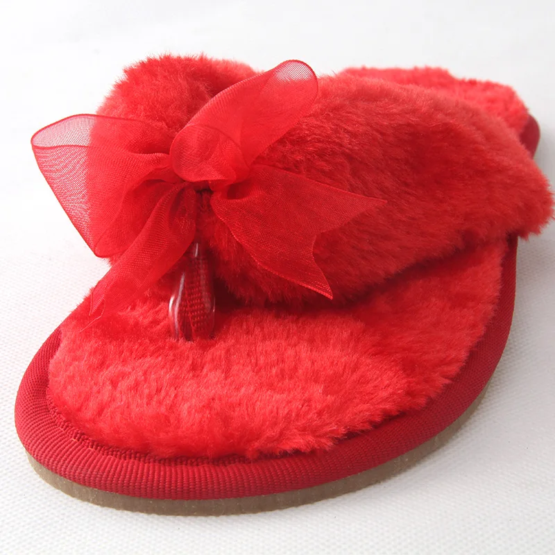 2019 Новинка Удобные женские меховые шлепанцы для дома Домашние шерстяные тапочки