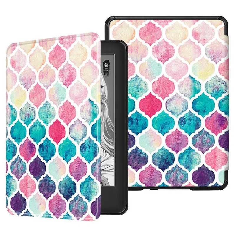 Colorful lantern Умный чехол из искусственной кожи для Amazon new kindle 10th Generation-, модный тонкий магнитный чехол kindle, чехол - Цвет: Colorful lantern