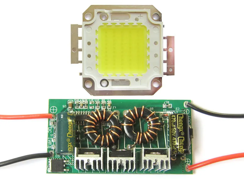 

50W Pure White 6000~6500K SMD LED Light Bulb lamp Part + DC 12~24V LED Driver