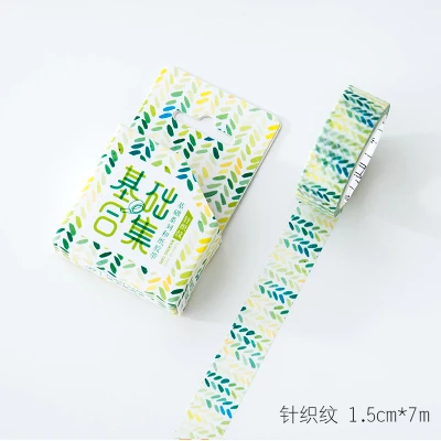 DIY 7 м милый Kawaii Dot Grid декоративный клей васи лента для украшения дома Скрапбукинг дневник - Цвет: Needle thread
