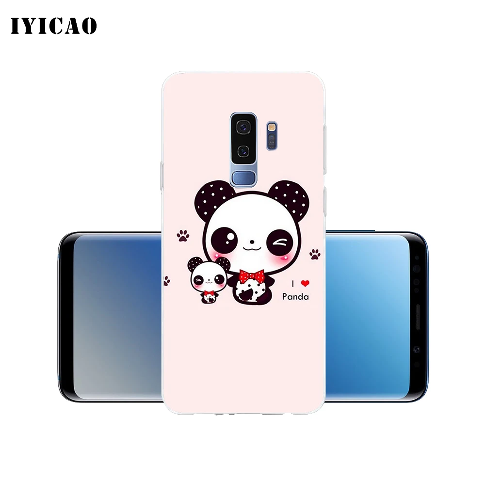 IYICAO милый мультяшный Мягкий силиконовый чехол для телефона Samsung Galaxy S10e S10 S9 S8 Plus S7