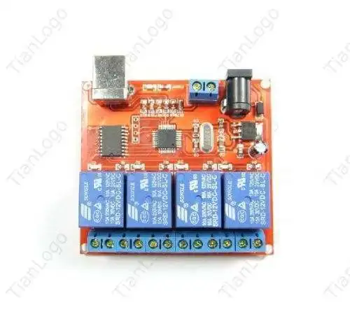 12В 4-канальный USB реле программируемое Компьютерное управление для умный дом