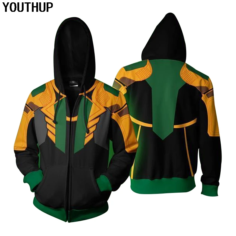 YOUTHUP 2020 Новый дизайн толстовки для мужчин пальто с принтом Человека паука