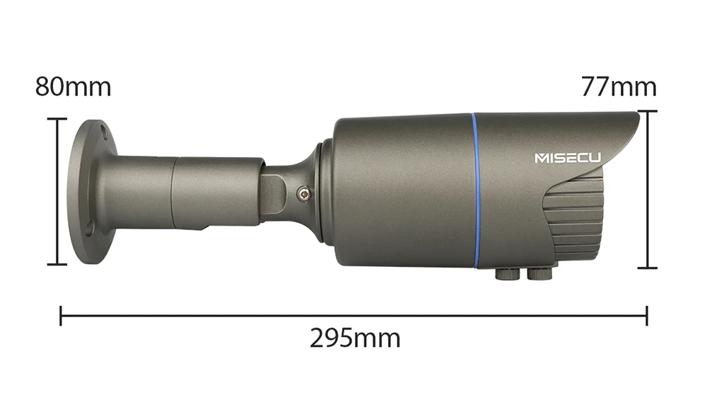 MISECU 8CH 4MP камера безопасности системы H.265 POE IP камера 2,8-12 мм Maunally объектив зум Открытый водонепроницаемый комплект видеонаблюдения