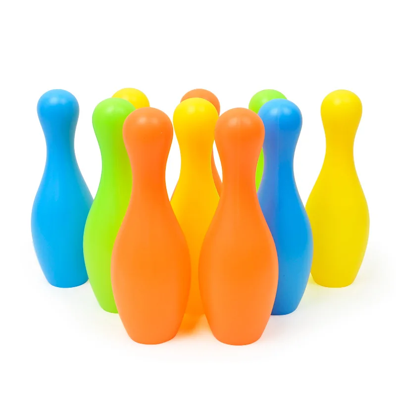 Популярный цветной стандартный набор для боулинга 10 штифтов 2 шарика уличная