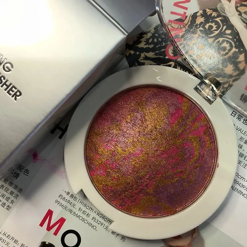 Мерцающие терракотовые Румяна для лица бронзатор Пудра Терракотовая Тени Для