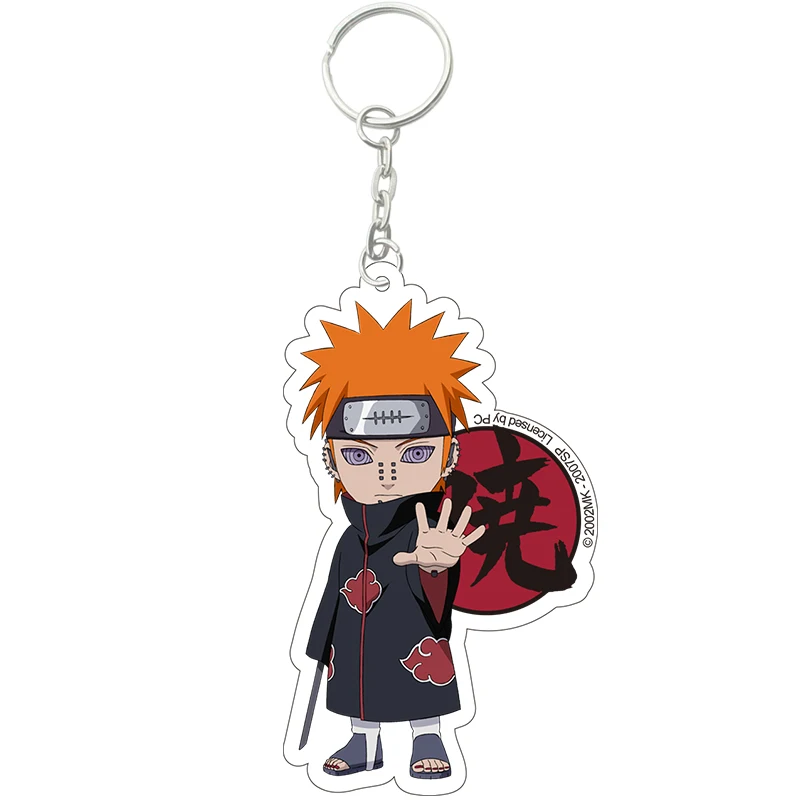 C Аниме Наруто Акацуки Учиха Итачи косплей реквизит Pein Pain Sasori Konan Deidara Kisame дети взрослые ПВХ брелок Подвеска Игрушка Новинка - Цвет: C