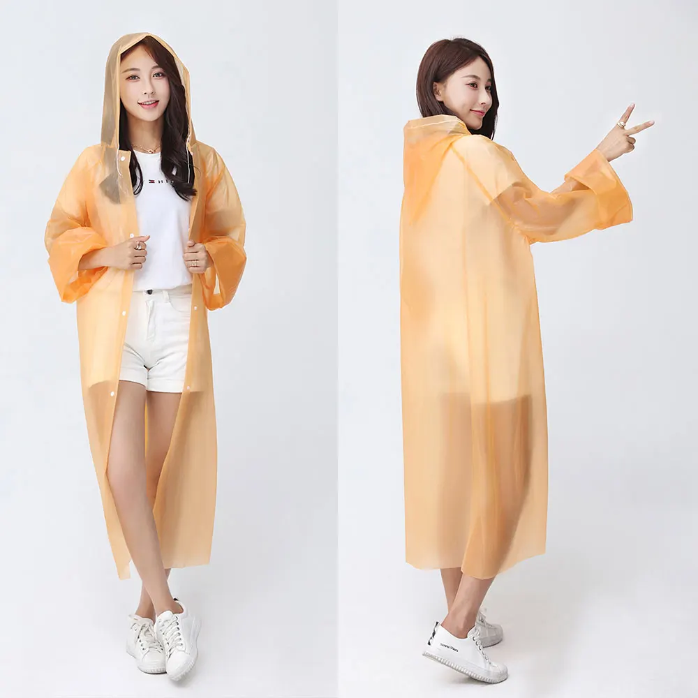 Дождевик унисекс мантия для взрослых дождевик PEVA с капюшоном водонепроницаемый