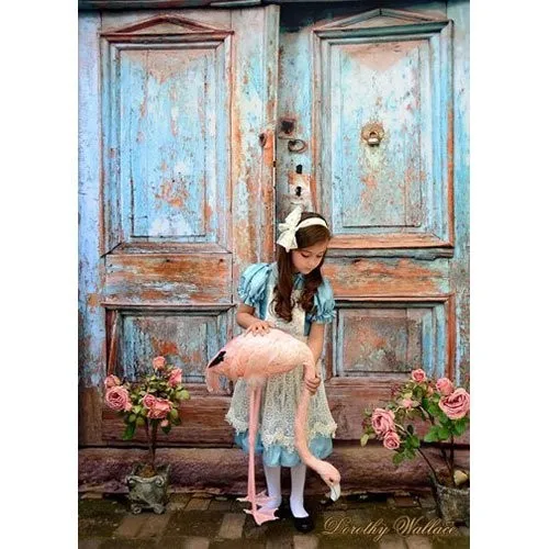 Задник из художественной ткани для фотосъемки с изображением обои деревянного