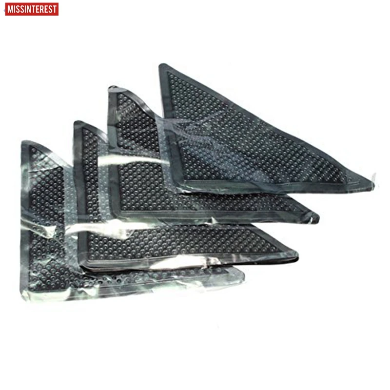 4 шт. Нескользящие Многоразовые моющиеся силиконовые захваты для коврика | Дом и